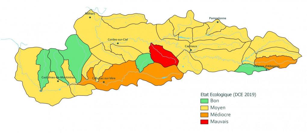 Carte etat ecologique edl2019 site 1