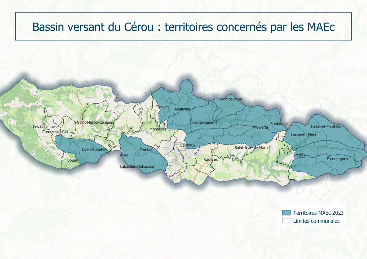 Carte territoire maec 2023